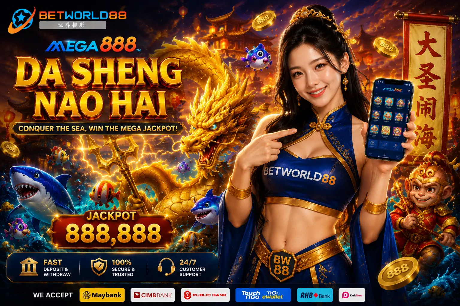 Da Sheng Nao Hai Fish Game Mega888